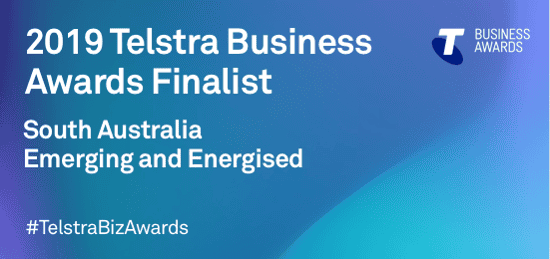 Telstra Business Awards Finalist South Australia Emerging and Energised